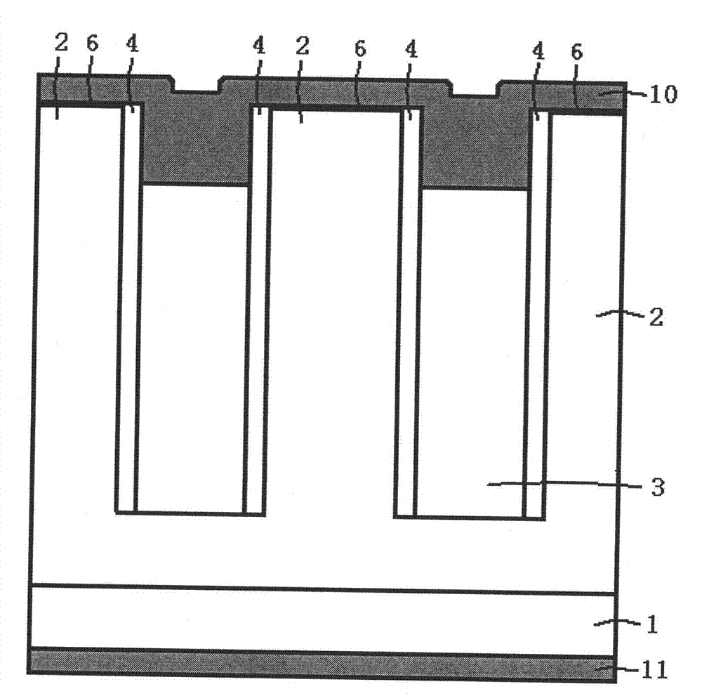 Schottky semiconductor device with super junction structure and manufacturing method thereof