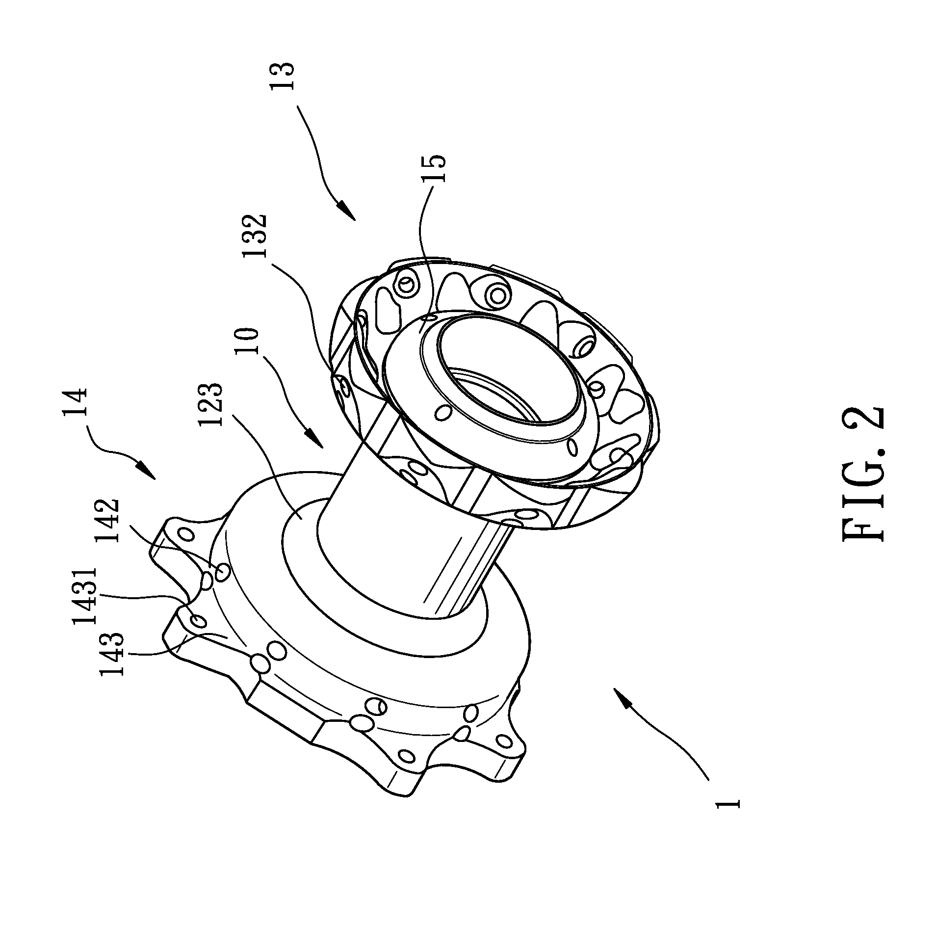 Hub for off-road motorcycle