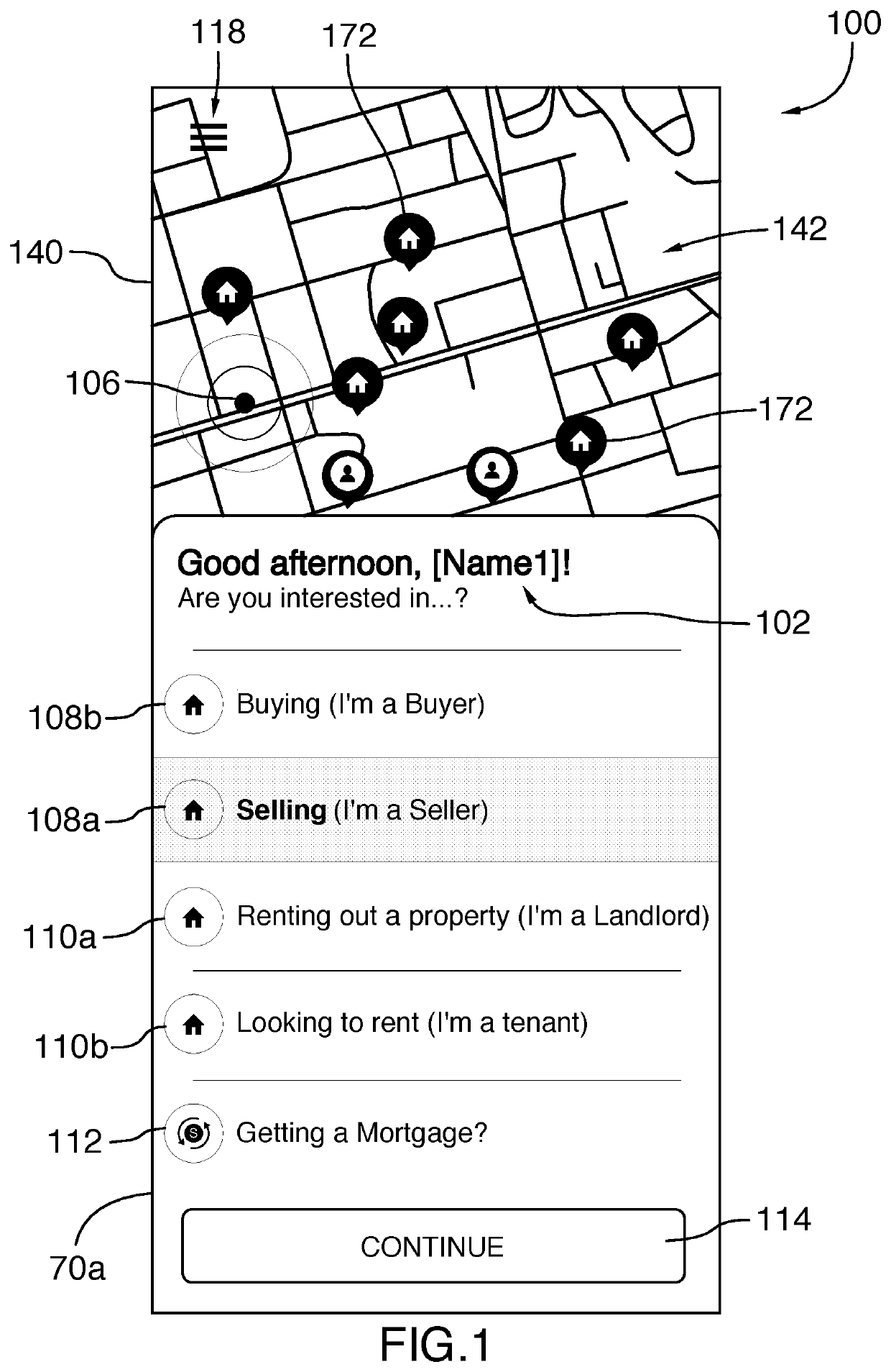 Real estate sales device and byod system, method, and computer readable medium for real estate agents and clients