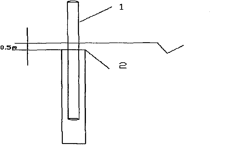 Composite reinforcing method for combining soft foundation light well point pipe with plastic drainage plate