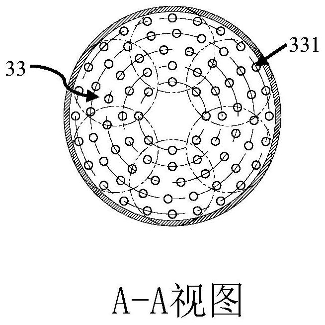 Heat exchange device for condensing VOCs gas and working method