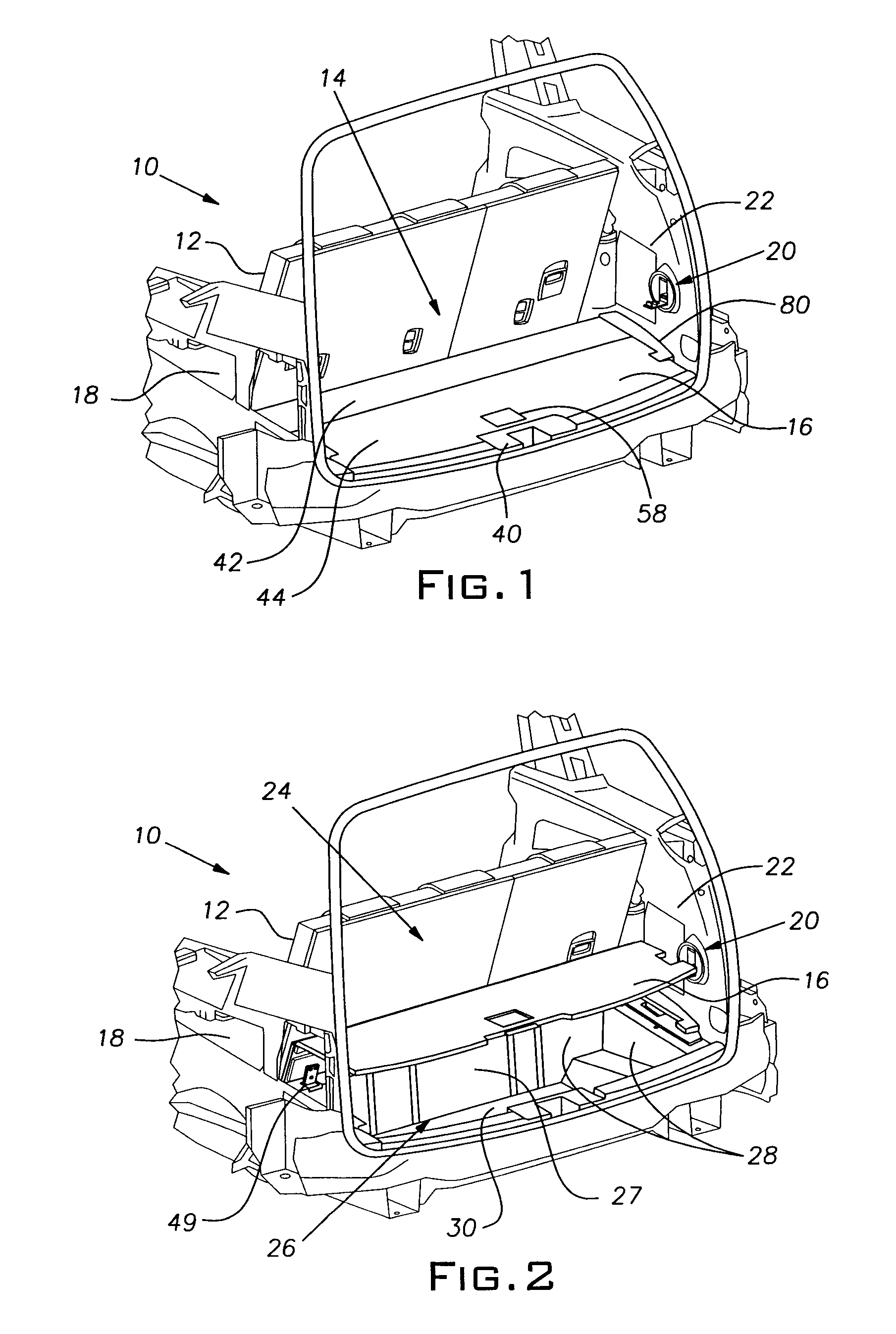 Multi-function cargo lid/floor