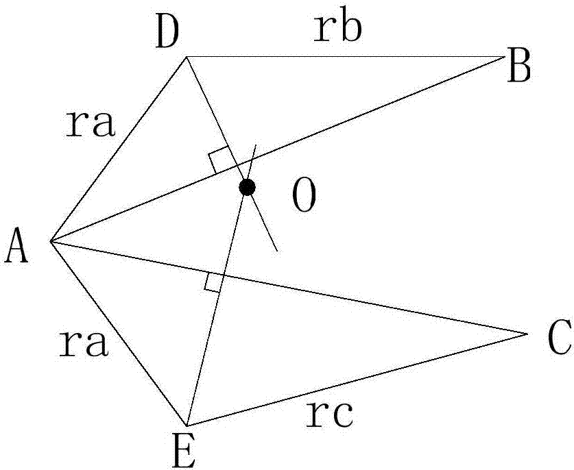 Three-point type deep-sea subsurface buoy positioning method