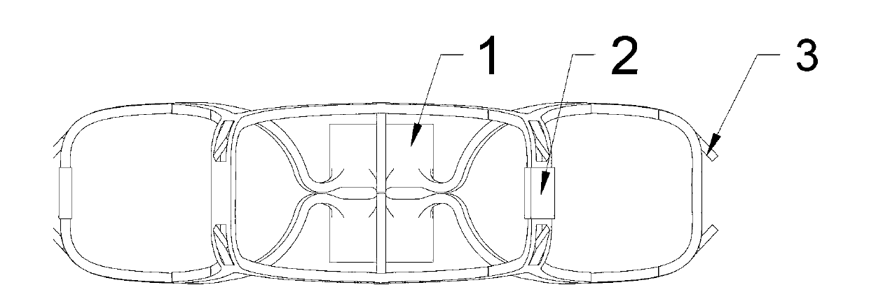 Left auricle plugging device and transport system