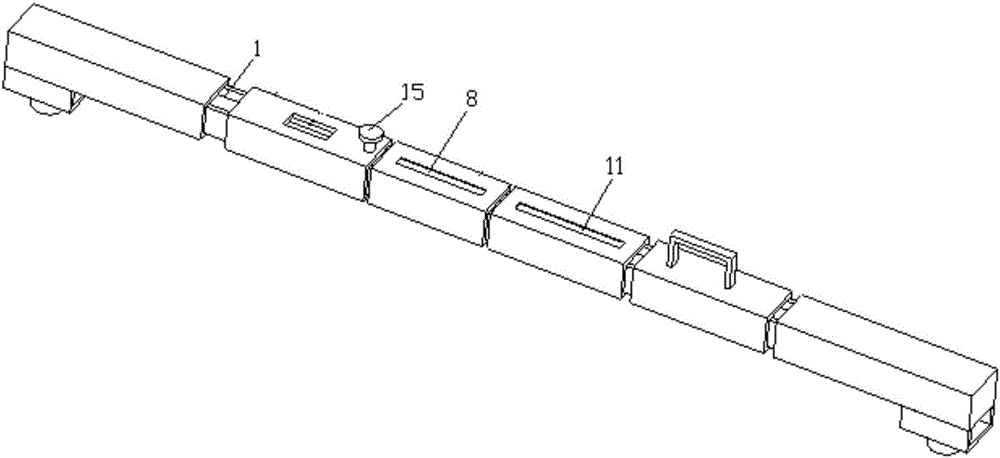 Level bubble scale wheel disc combined type railway gauging rule