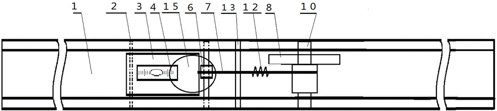 Level bubble scale wheel disc combined type railway gauging rule