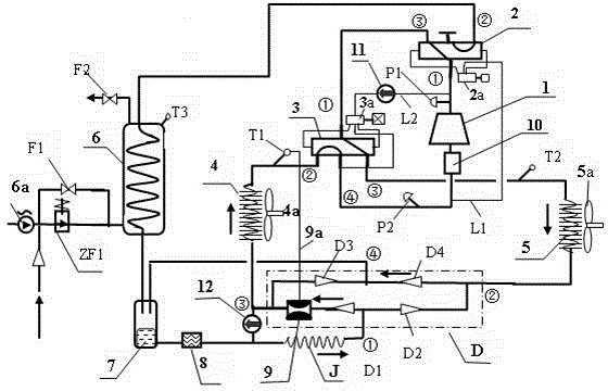 Practical multifunctional water-heating air-conditioner