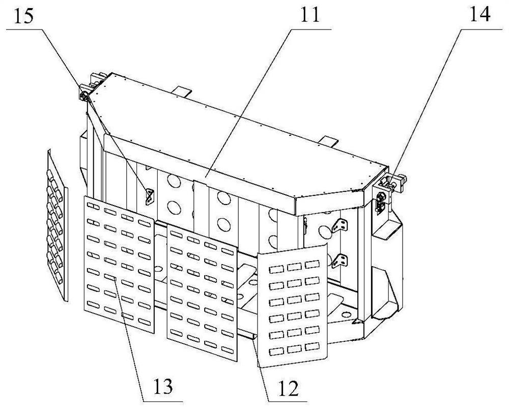 Backpack type lithium battery generator box and using method