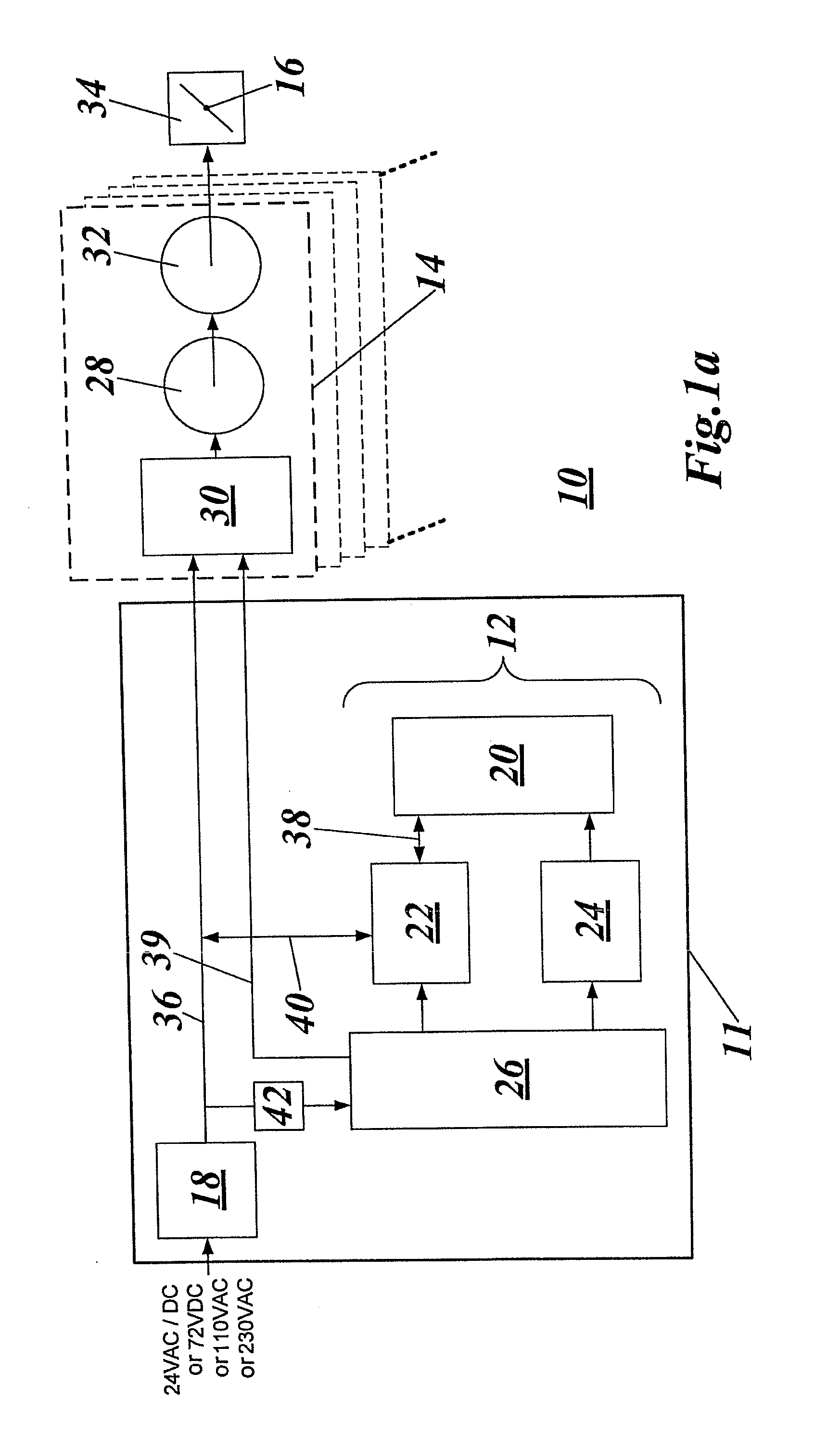 Safety drive for a flap or a valve