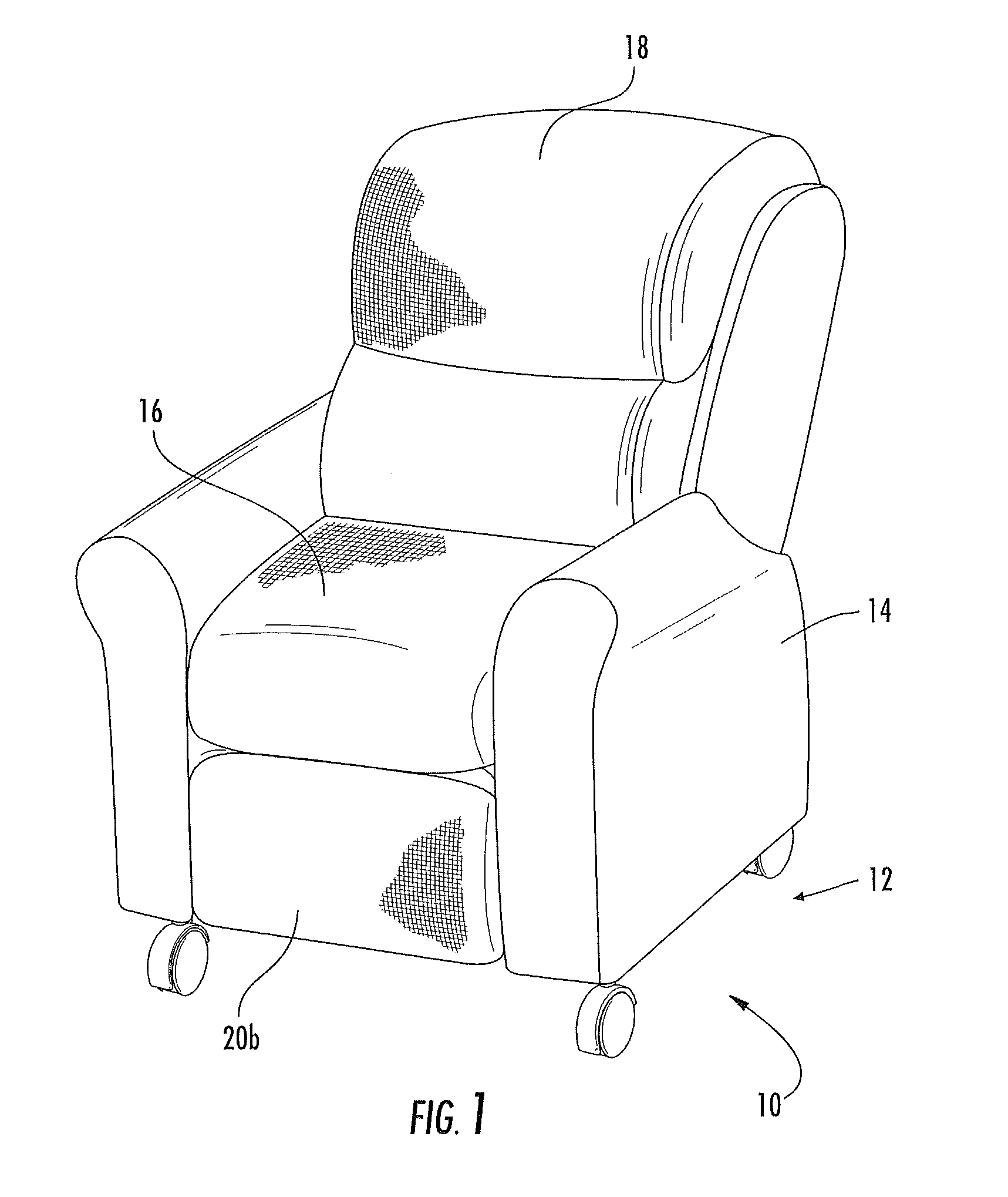 Power-assisted reclining lift chair with single power actuator