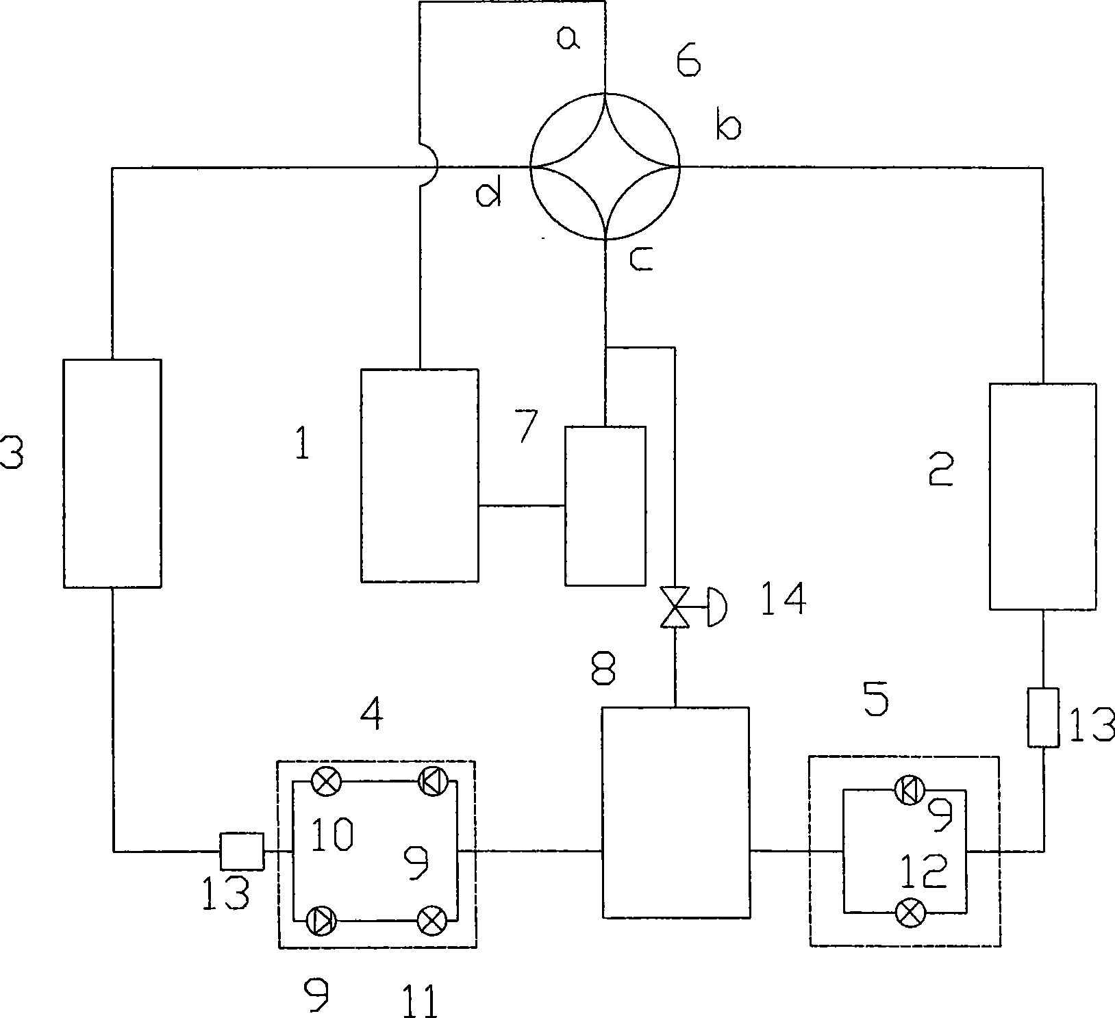 Ultra-low temperature heat pump air conditioning system