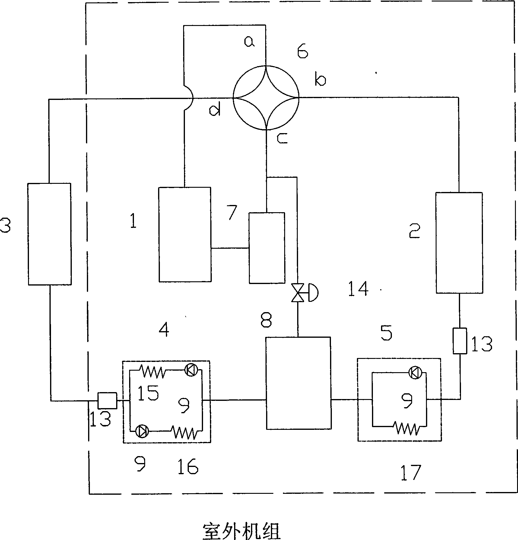 Ultra-low temperature heat pump air conditioning system