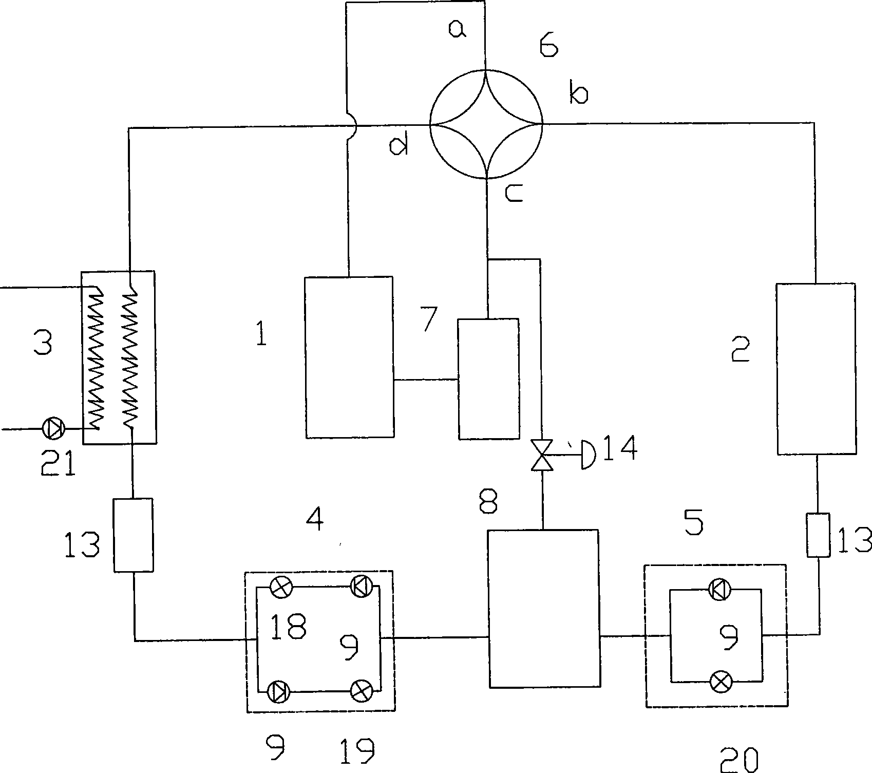 Ultra-low temperature heat pump air conditioning system