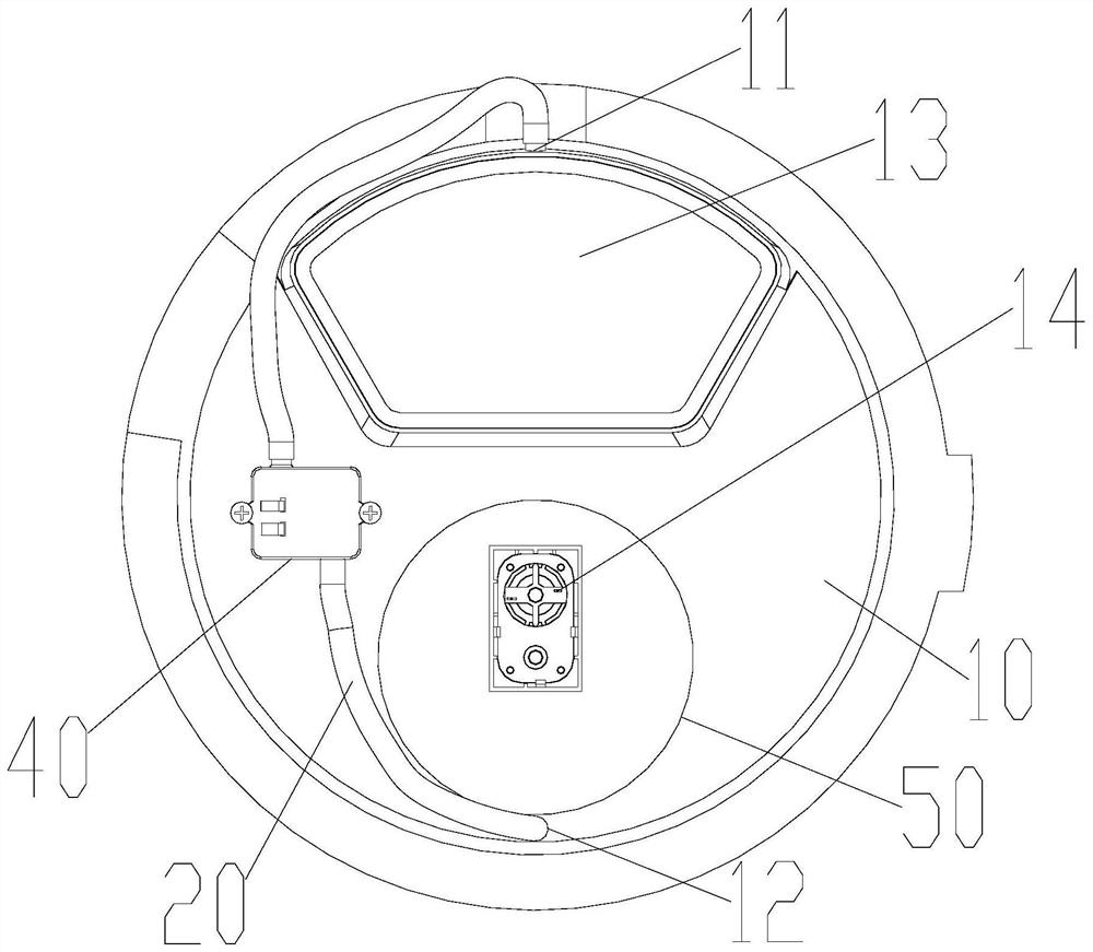 Door body washing mechanism with temperature sensing function and washing device