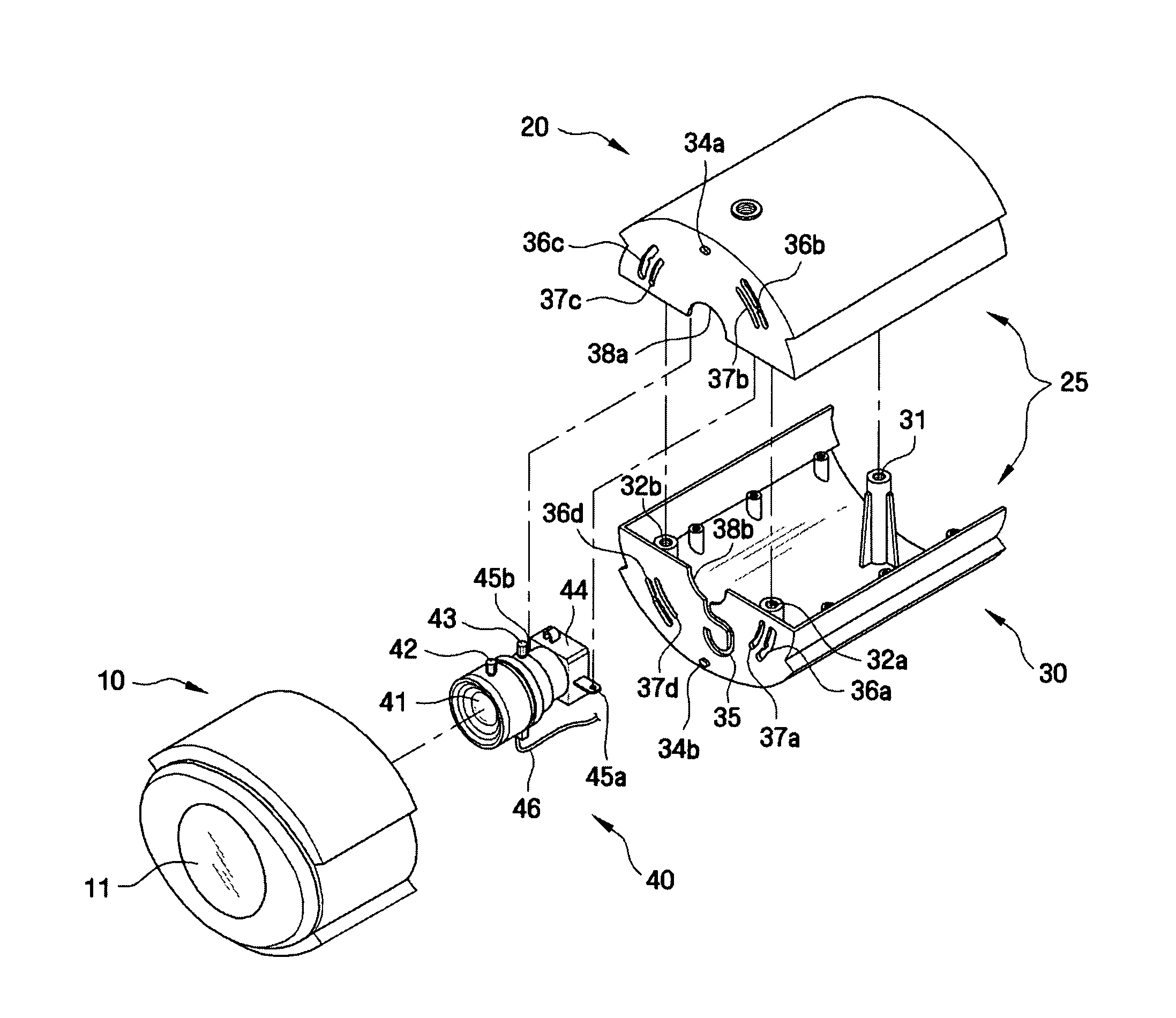 Housing for CCTV camera