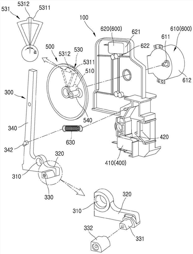 Adjusting device for door opening speed of cooking equipment with automatic opening structure