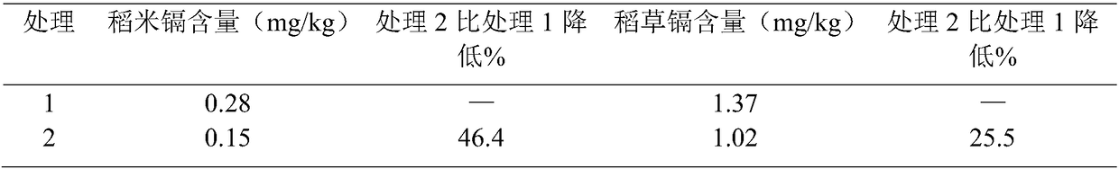 A water-soluble fertilizer that inhibits the absorption and enrichment of heavy metal cadmium in rice and its preparation method