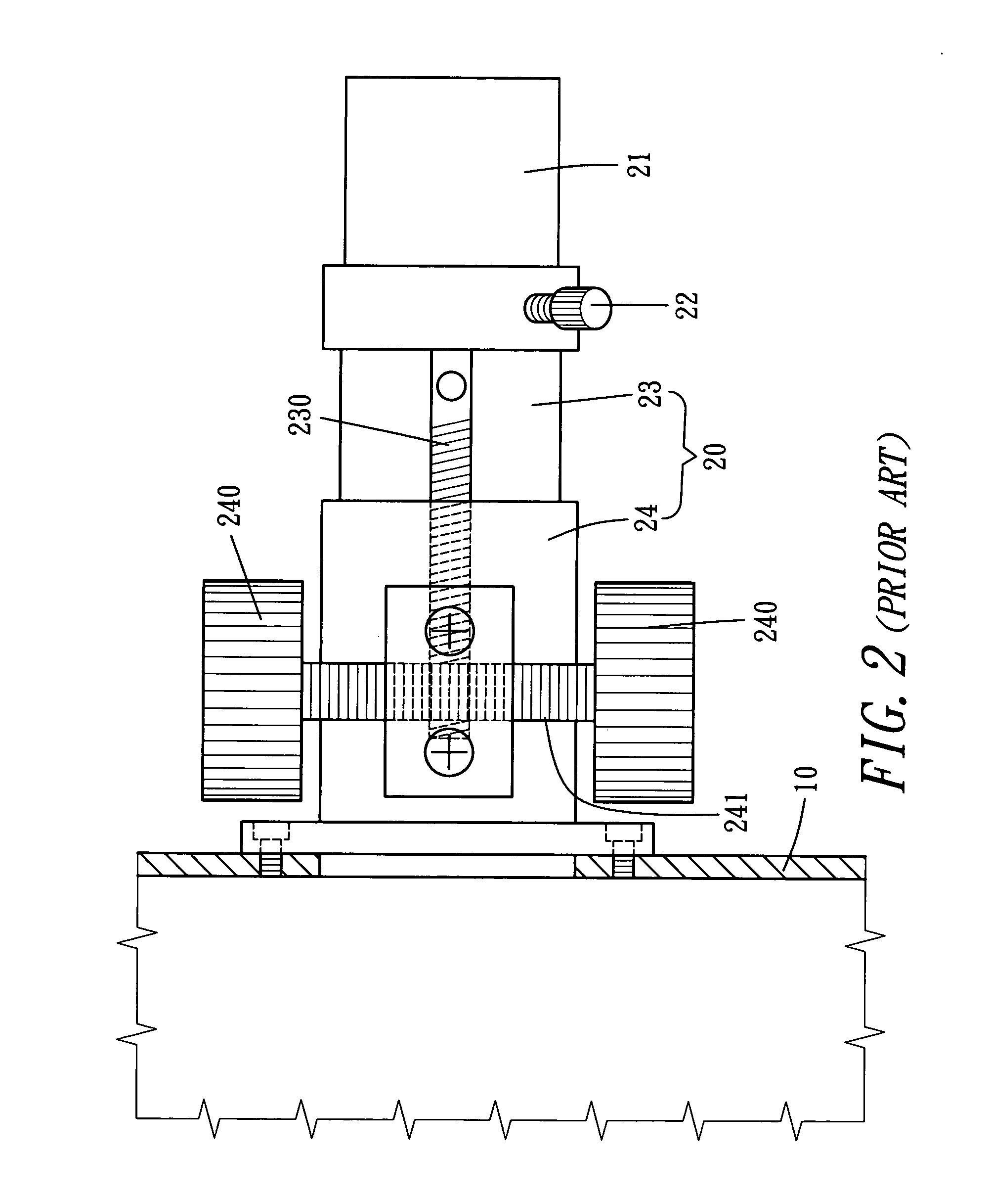 Chucking and focusing device for a telescope eyepiece and its production process