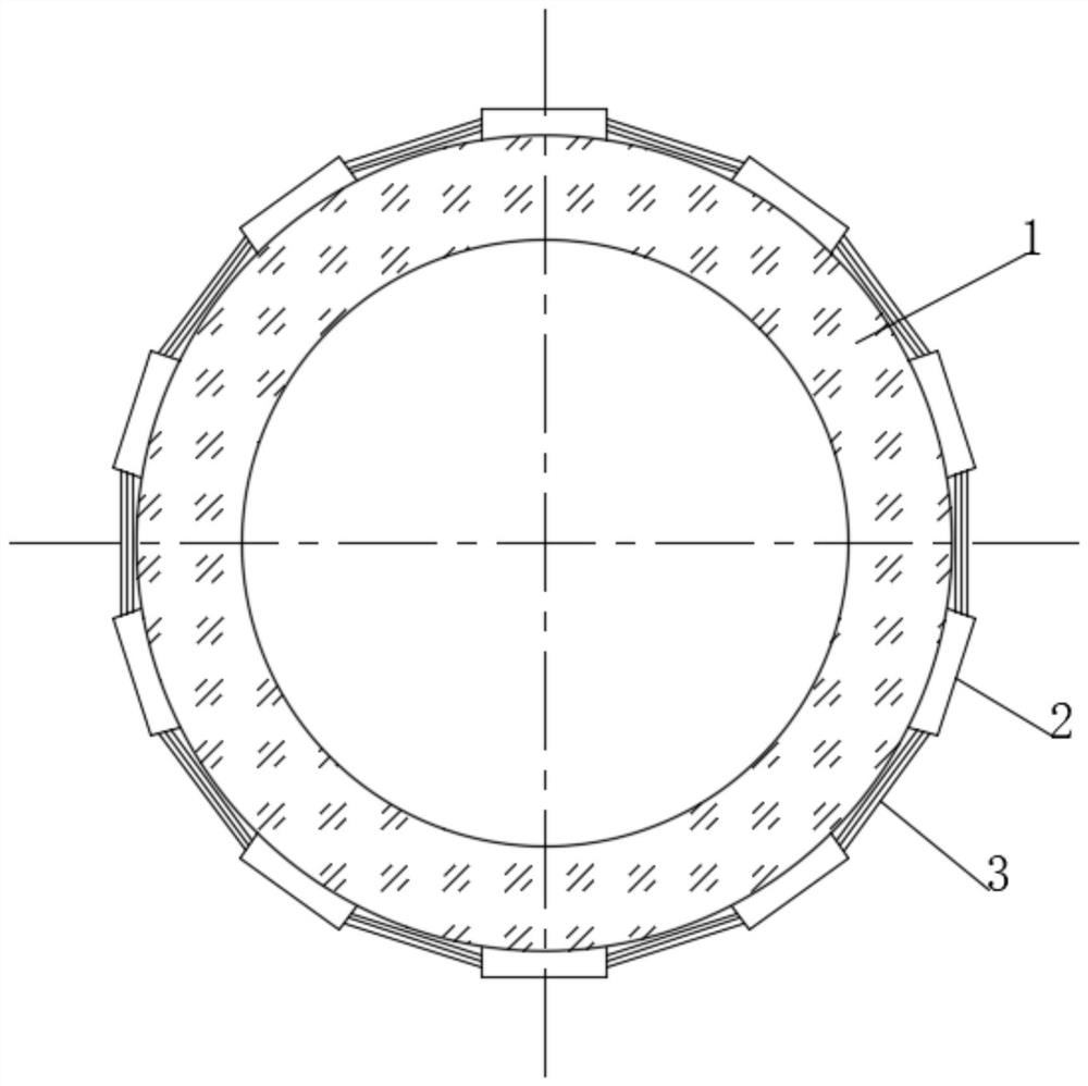 Self-hardening waterproof rubber sheath for ship wire