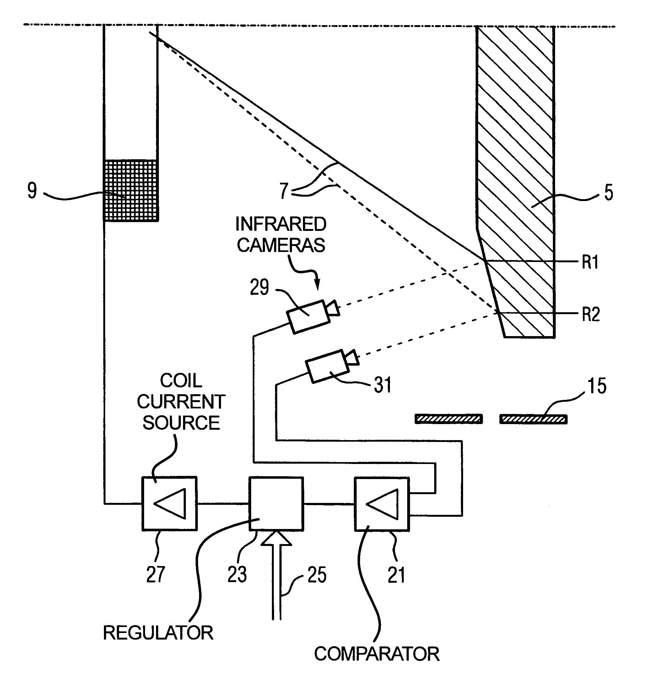 Method and device for setting the focal spot position of an X-ray tube by regulation