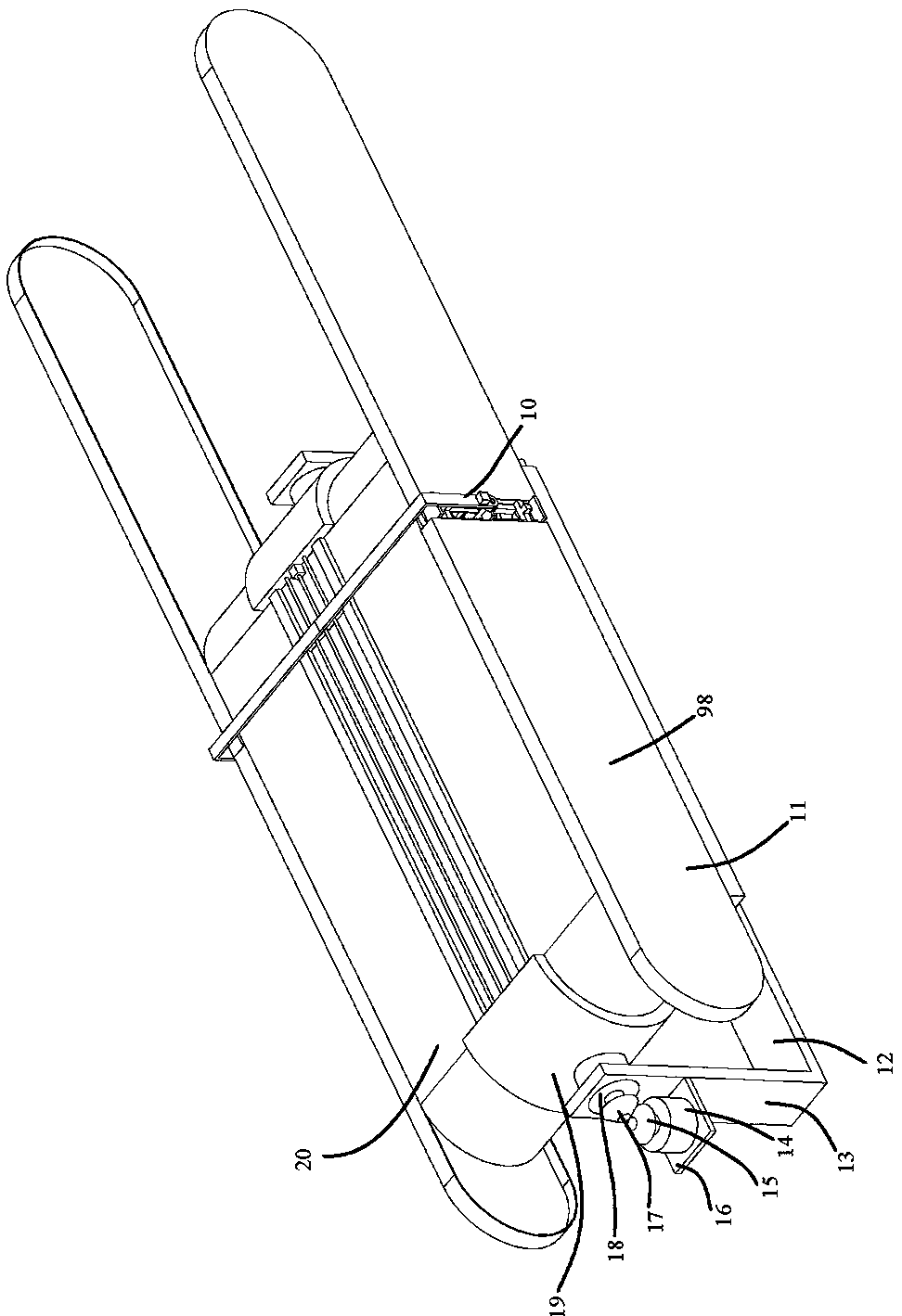 Medicinal material frying and crushing equipment