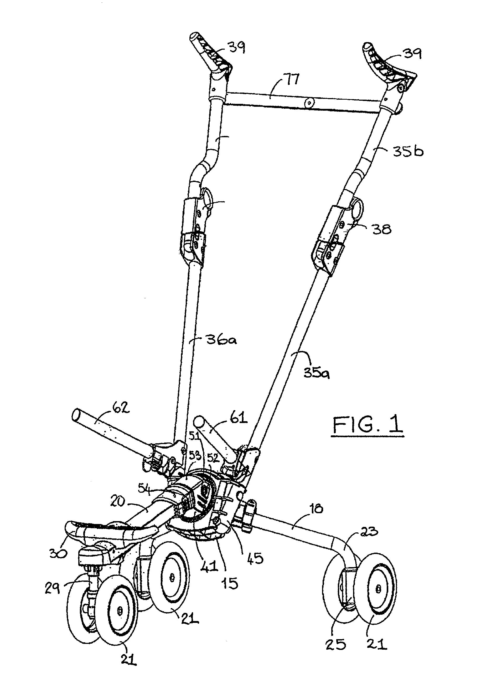 Collapsible supporting structure