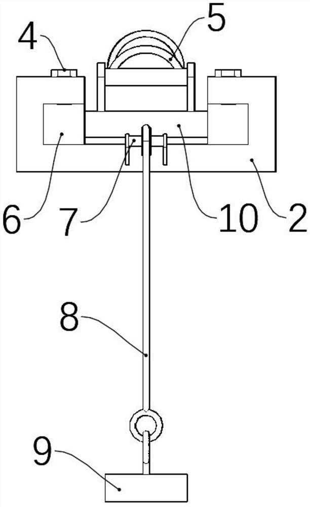 Postoperative rehabilitation training device for total hip replacement patient