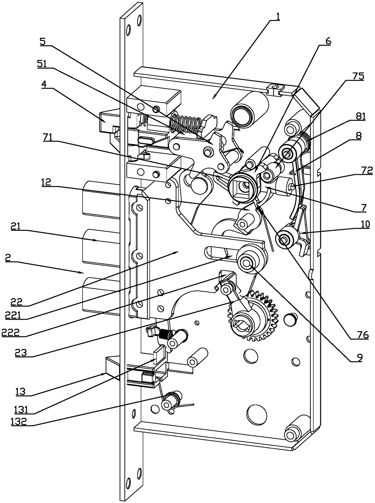 Semiautomatic electronic lock with dissociation protection