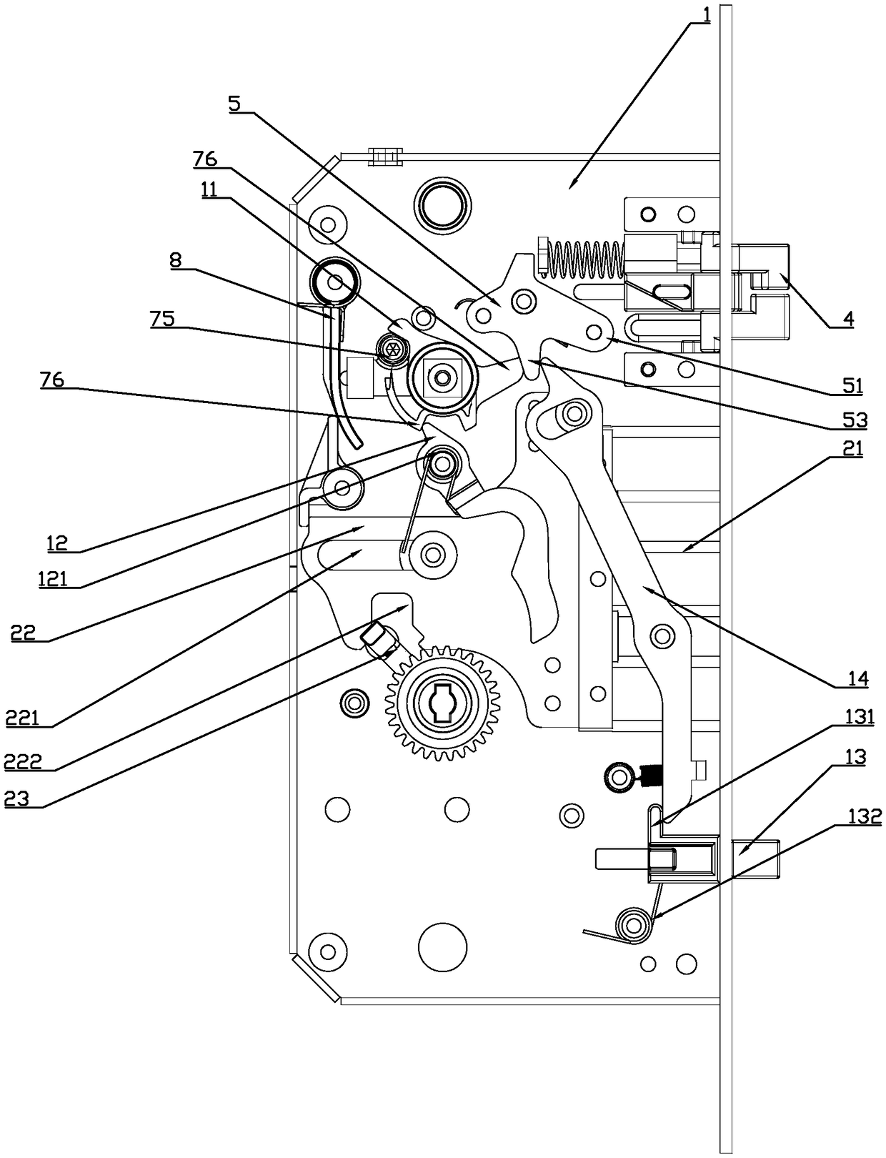 Semiautomatic electronic lock with dissociation protection