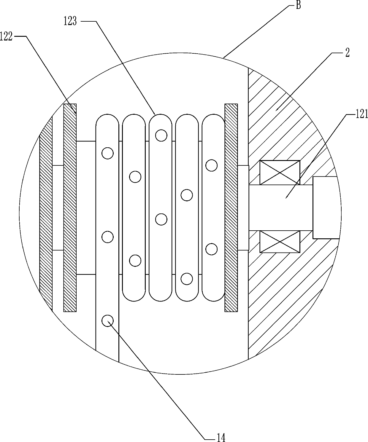 Flocculant uniform-dosing equipment capable of extending into water body