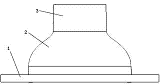 LED lens used for direct type liquid crystal backlight