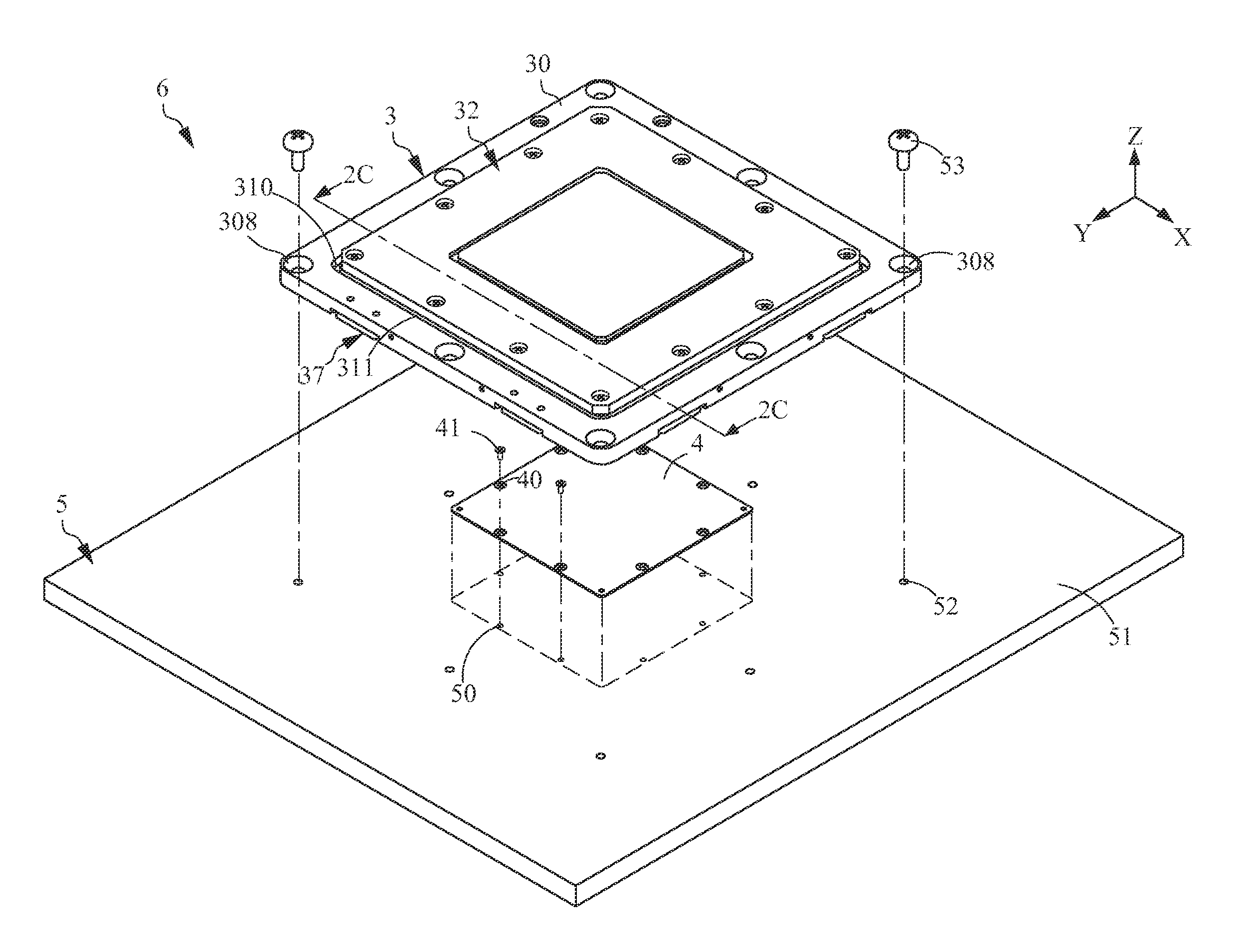 Position adjustable probing device and probe card assembly using the same