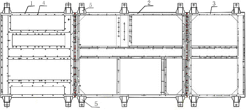 Hanging device for traction auxiliary power supply all-in-one converter of motor train unit