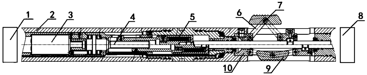 Brake nipple for horizontal well conveying tractor perforating tool