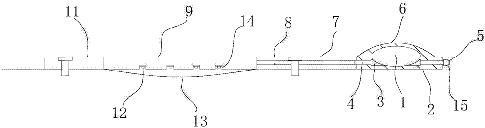 Water removing device for urban road