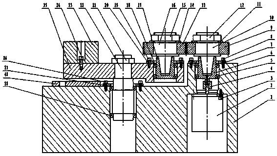 Gear double-face engagement precise detection device