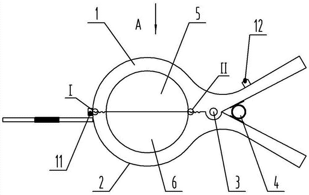 Medical intervention catheter or guide wire fixing clip