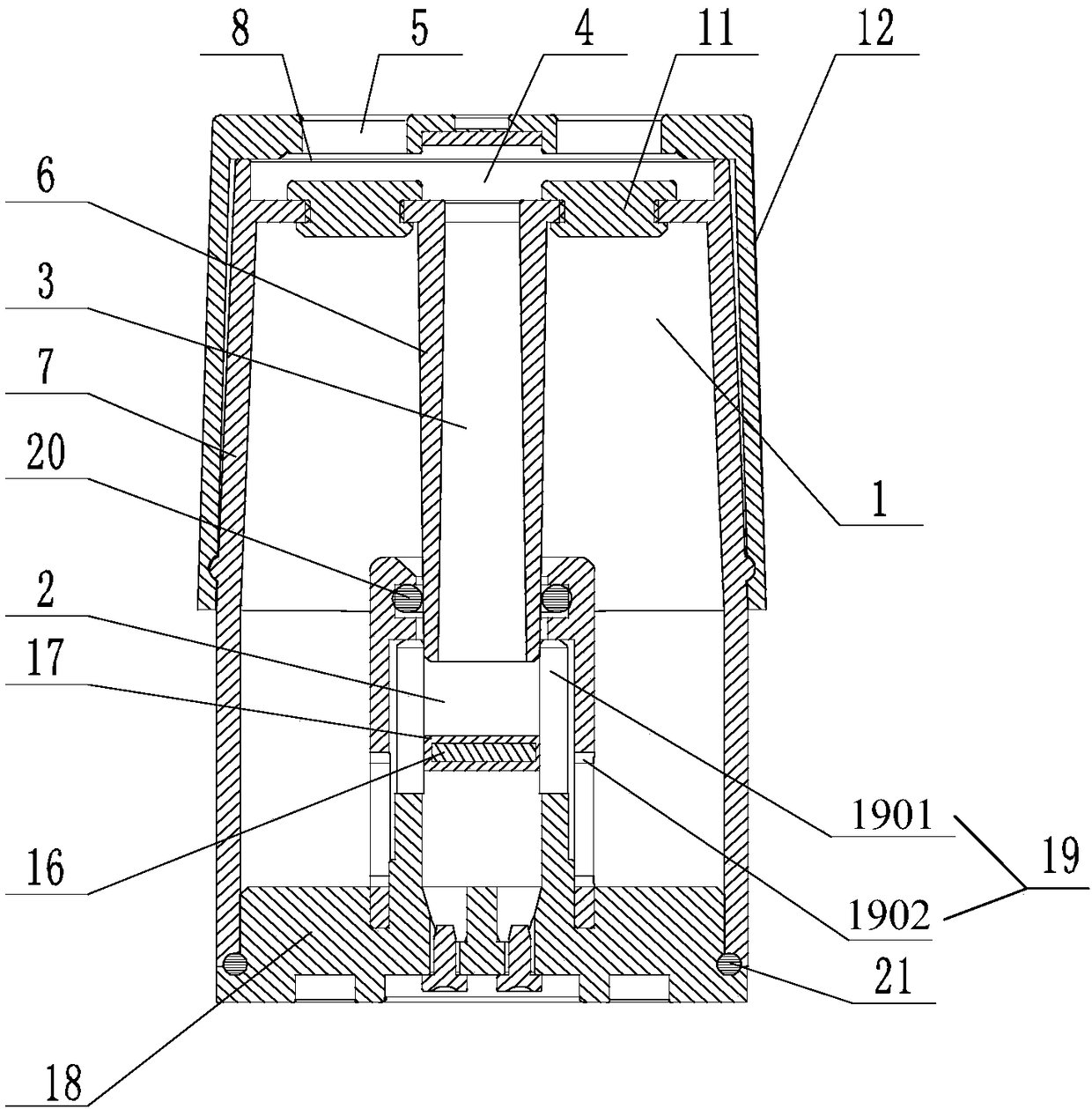 Smoke cartridge atomizer with T-shaped air path and electronic cigarette provided with smoke cartridge atomizer