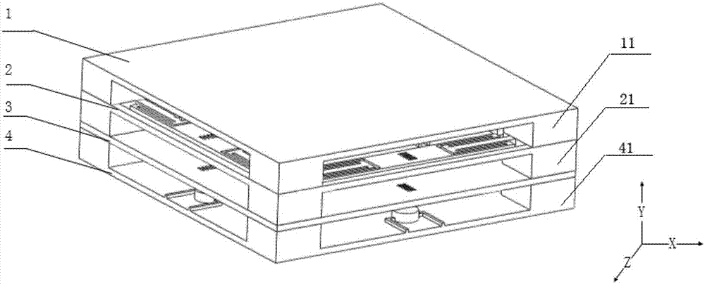 Non-resonance triaxial angular rate sensor for nano-optical grating