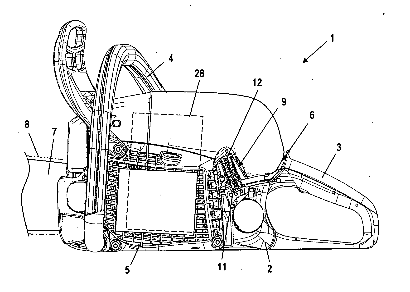 Handheld work apparatus