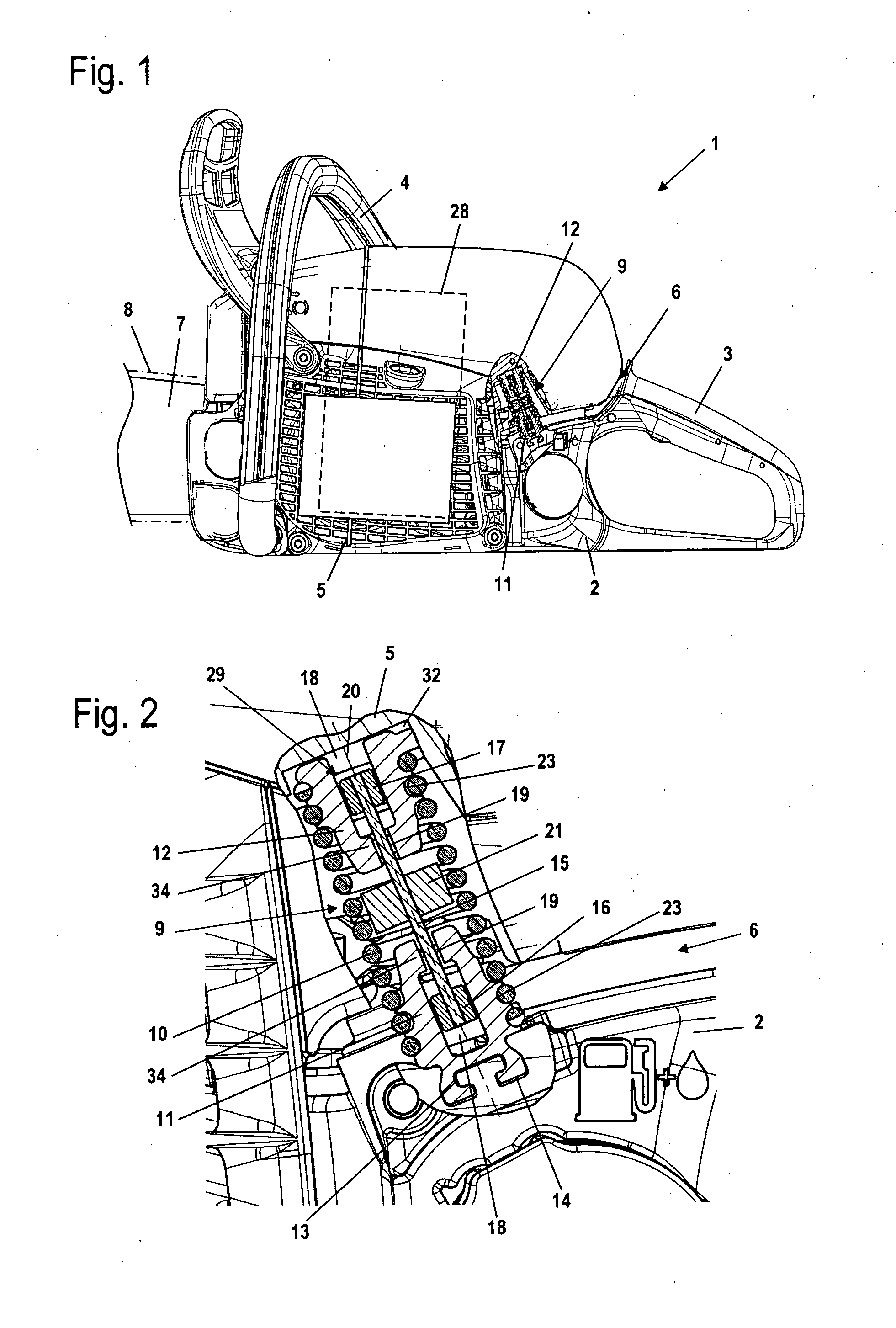 Handheld work apparatus