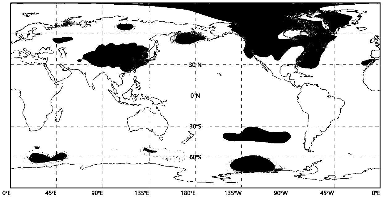 Cyclone center identification and radius evaluation method based on sea level air pressure data