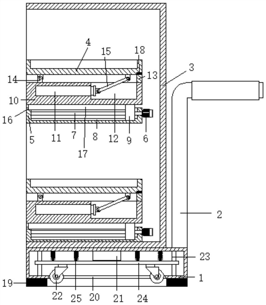 Cargo distribution device for logistics