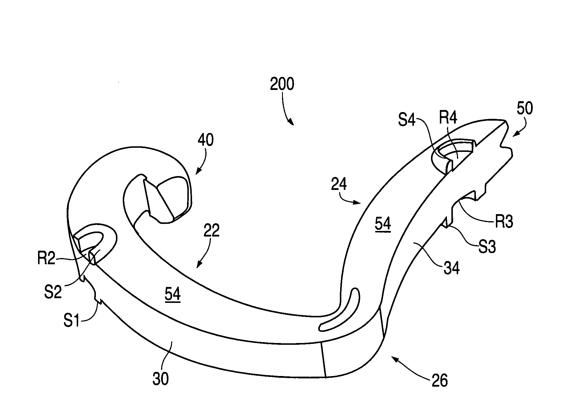 Non-snag polymer ligating clip