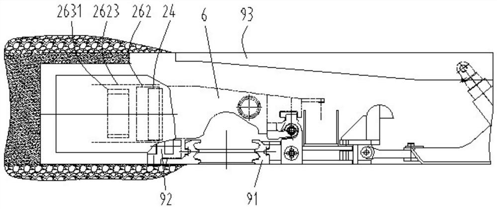 Large-torque output cutting transmission main body part