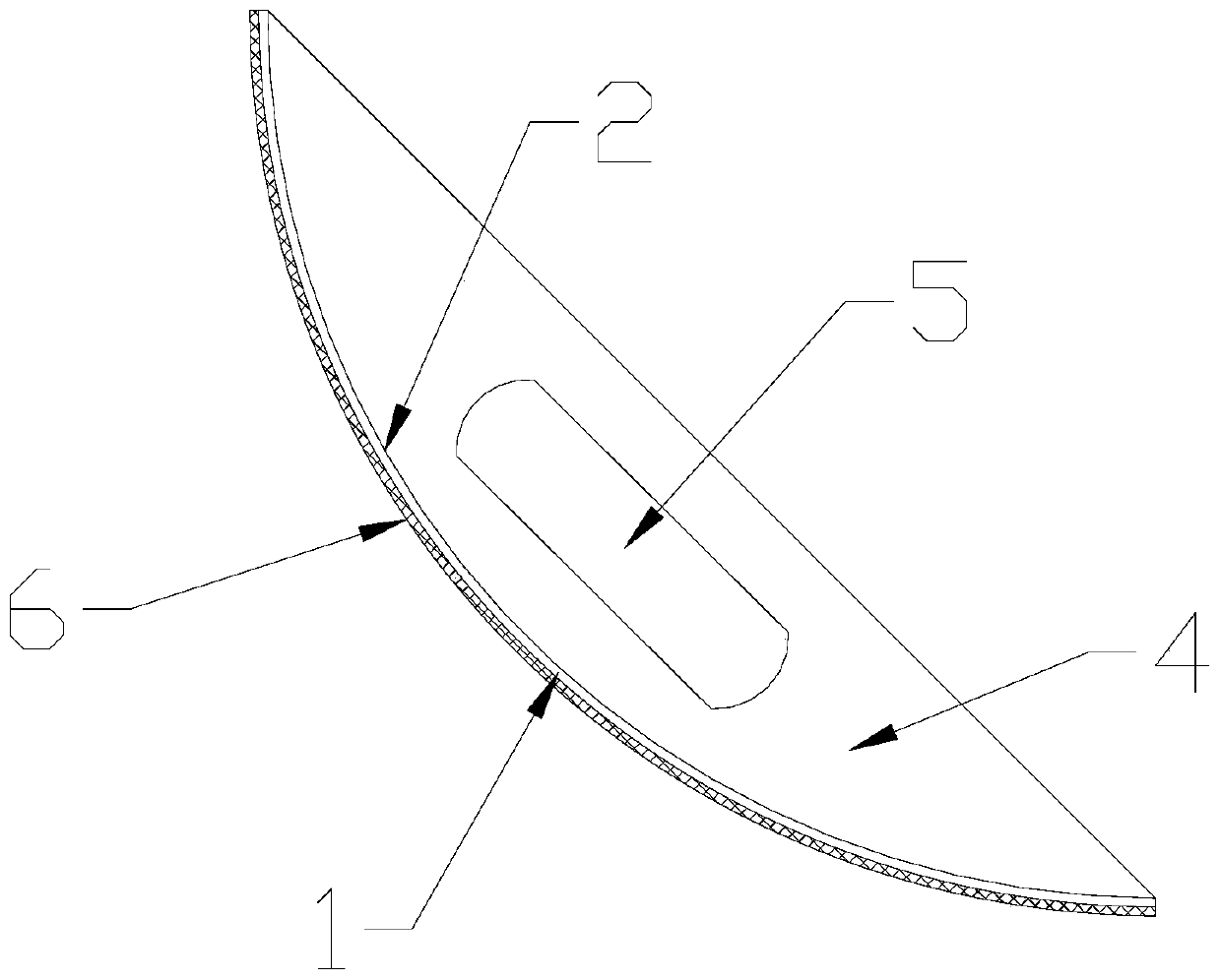 Arc-shaped plastering tool and use method thereof