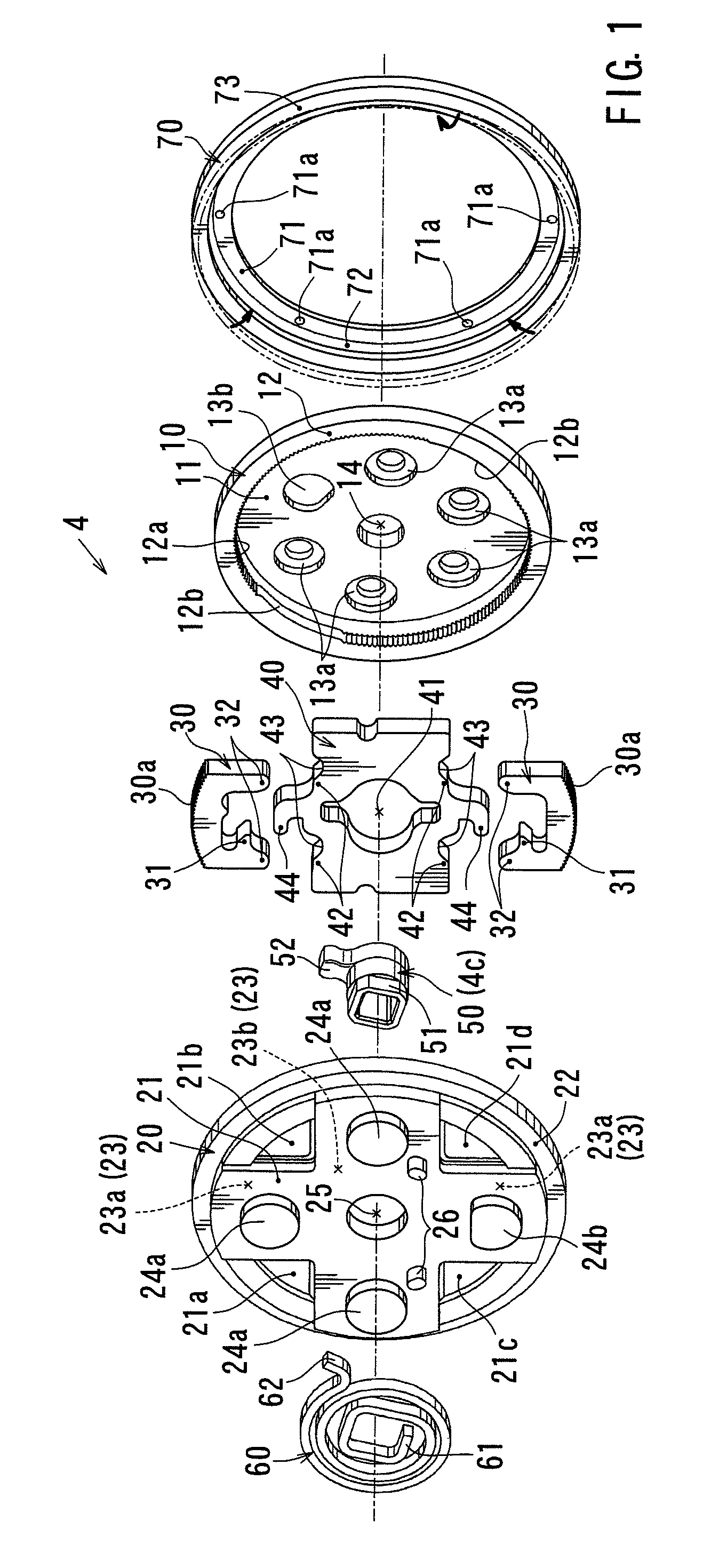 Vehicle seat reclining device