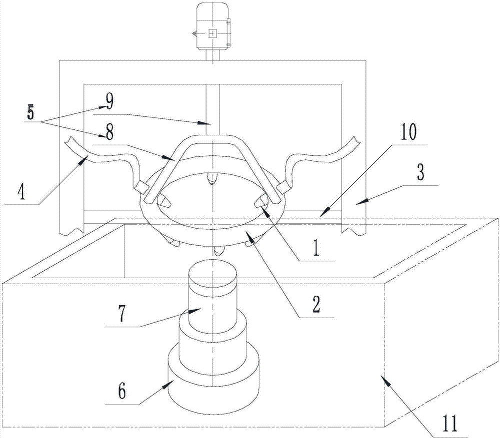 Gear trough impurity removal device