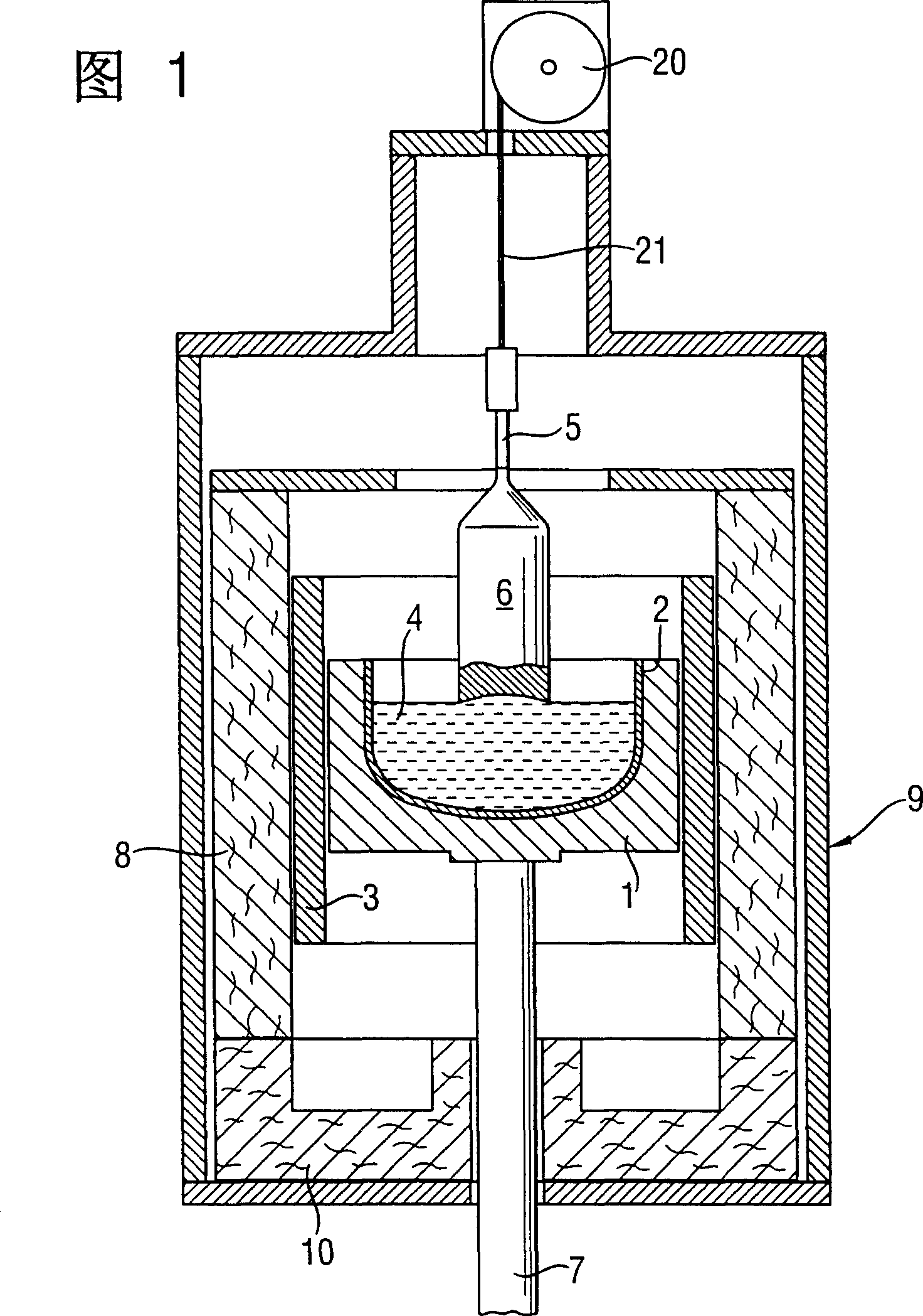 Crucible for the growth of silicon crystal and process for the growth of silicon crystal