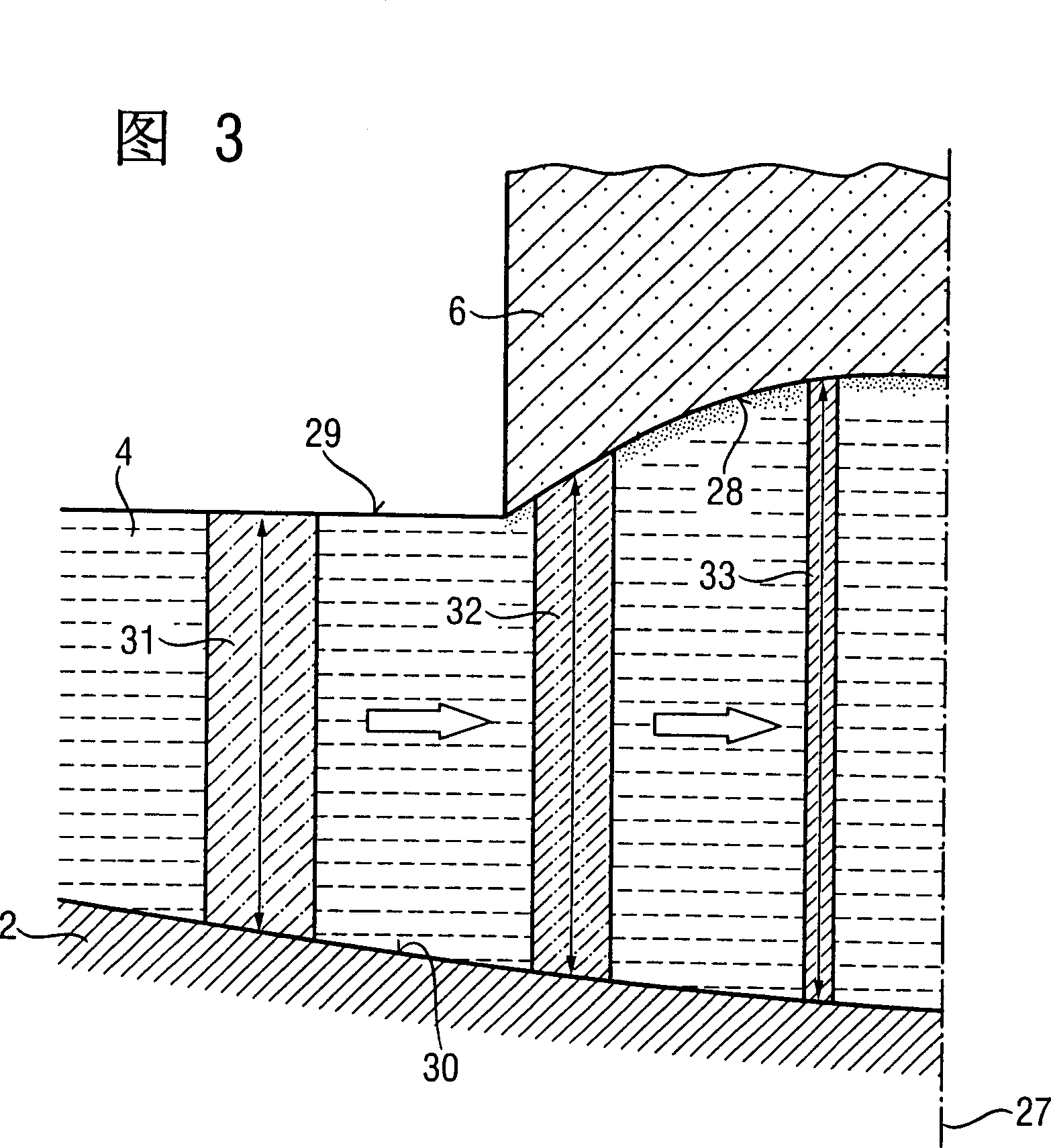 Crucible for the growth of silicon crystal and process for the growth of silicon crystal